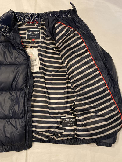 極美品 M セントジェームス ピレネックス 別注 ダウン ジャケット 黒 フード PYRENEX ピレネックス フード ボタンジップ ダウンジャケット PHENIX