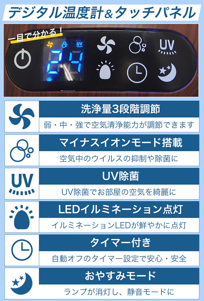 空気清浄機 マイナスイオン UV除菌 空気洗浄機 アロマディフューザー エアウォッシャー アロマボール 卓上 LEDライト 抗菌 消臭 ###空気洗浄器K30###  :k30:一撃SHOP - 通販 - Yahoo!ショッピング