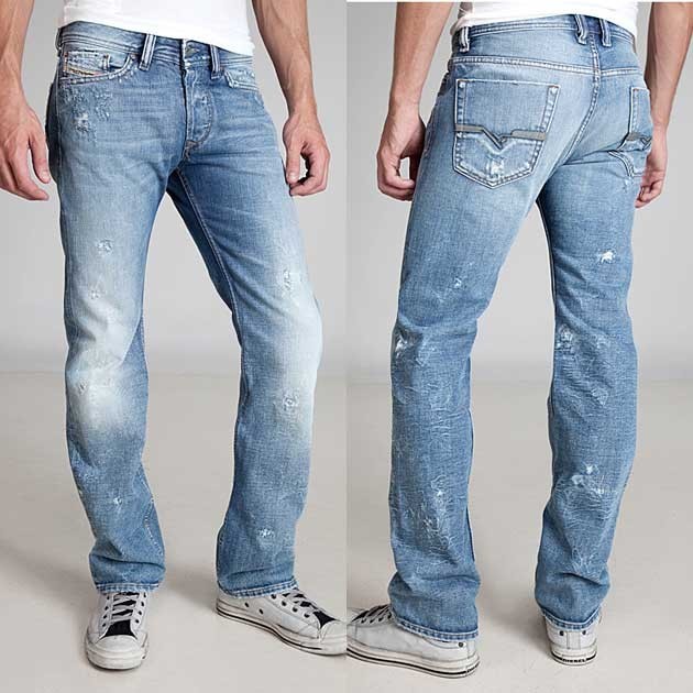 美品⭐︎DISEL デニムパンツ　インディゴ　VIKER W38 L32 中古・古着通販】DIESEL (ディーゼル) adidas (アディダス