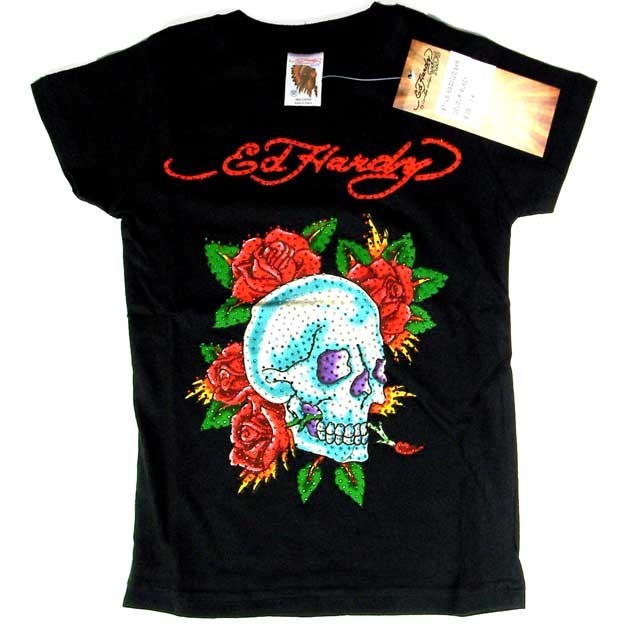 [Ed Hardy]* ダブルホーン * Tシャツ Ed Hardy エドハーディー Tシャツ 男の子 女の子 2-7才 半袖
