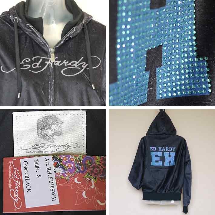 Ed Hardy エドハーディー フードパーカー レディース ファー