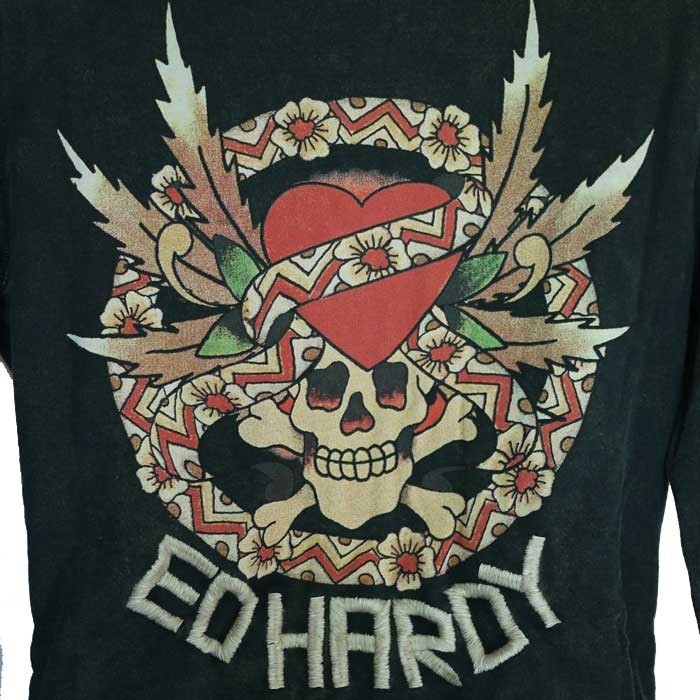 希少　ED HARDY エドハーディー　ラブキル　正規品　パーカー　レディース Ed Hardy（エド・ハーディー） アウトレット、ヤケあり レディース