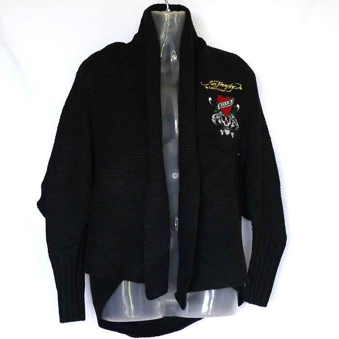 Ed Hardy エドハーディー ニットカーディガン レディース