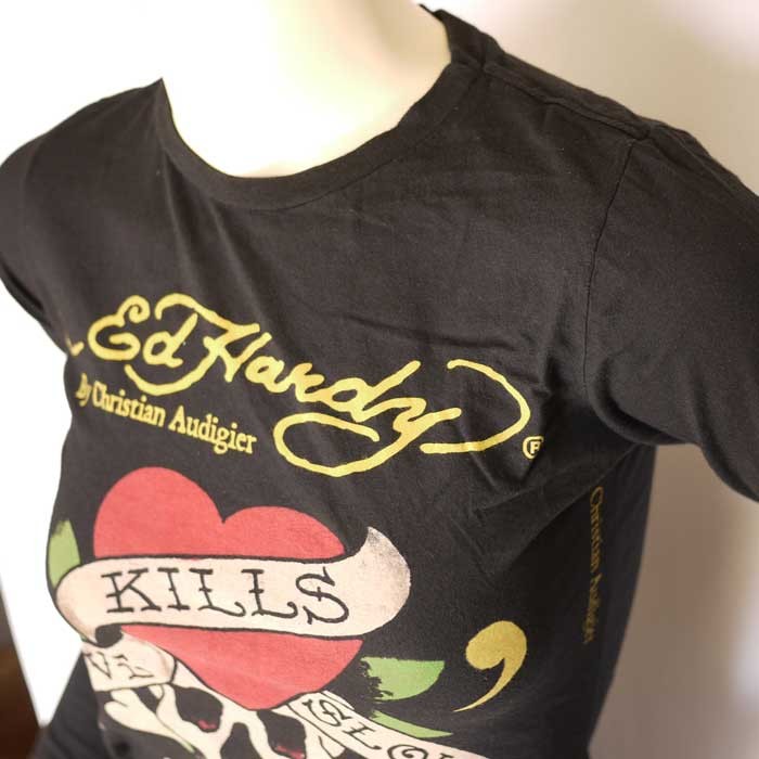&エルシー　　ハートシャツ 楽天市場】エドハーディー Tシャツ レディース Ed Hardy