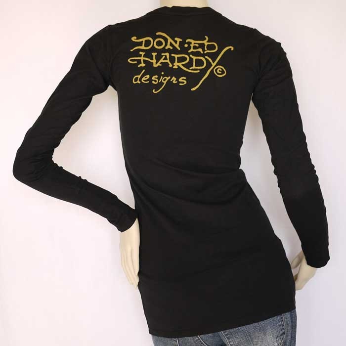 Ed Hardy エドハーディー Tシャツ レディース 長袖 ロンT
