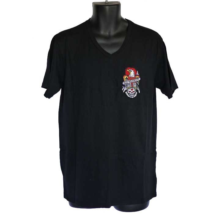 【半袖Tシャツ 鷹&スカル/黒】エドハーディー5085 半袖Tシャツ 鷹&スカル/黒】エドハーディー5085 (Ed Hardy/T