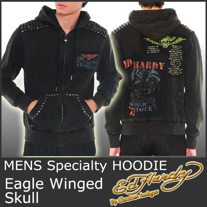 Ed Hardy エドハーディー パイルセットアップ メンズ クロス/灰