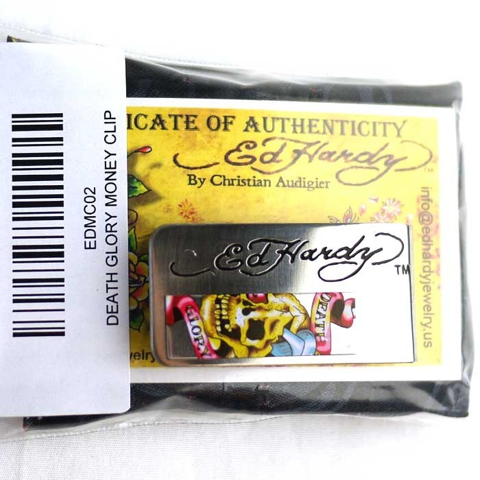Ed Hardy（エド・ハーディー） マネークリップ メンズ レディース 財布