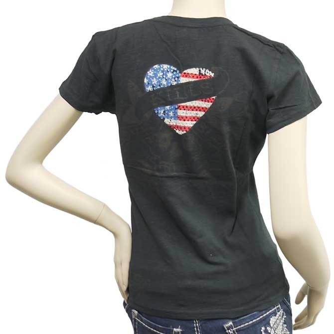 Ed Hardy（エド・ハーディー） Tシャツ レディース 半袖 ライン