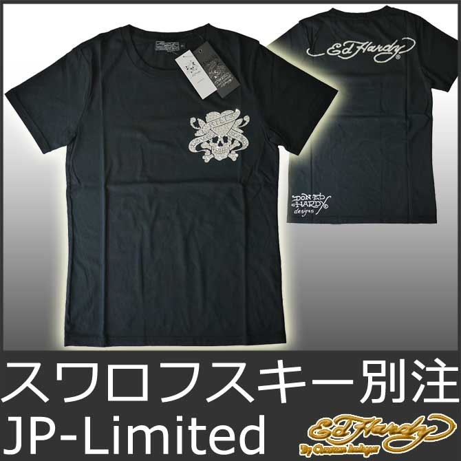 Ed Hardy エドハーディー Tシャツ メンズ 半袖 ラインストーン