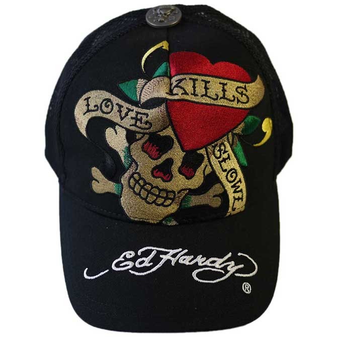 Ed Hardy（エド・ハーディー） キャップ メンズ レディース 黒