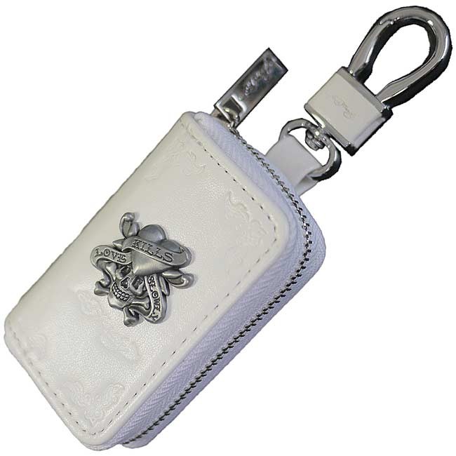 Ed Hardy（エド・ハーディー） キーケース スマートキー PUレザー