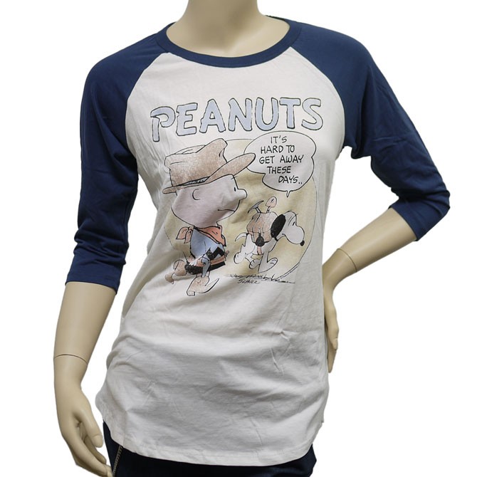 ジャンクフード Tシャツ レディース ロンT 七分袖 スヌーピー チュニック 黒 ブラック JUNKFOOD1038 JUNKFOOD ジャンクフード Tシャツ レディース ロンT ラグラン 七