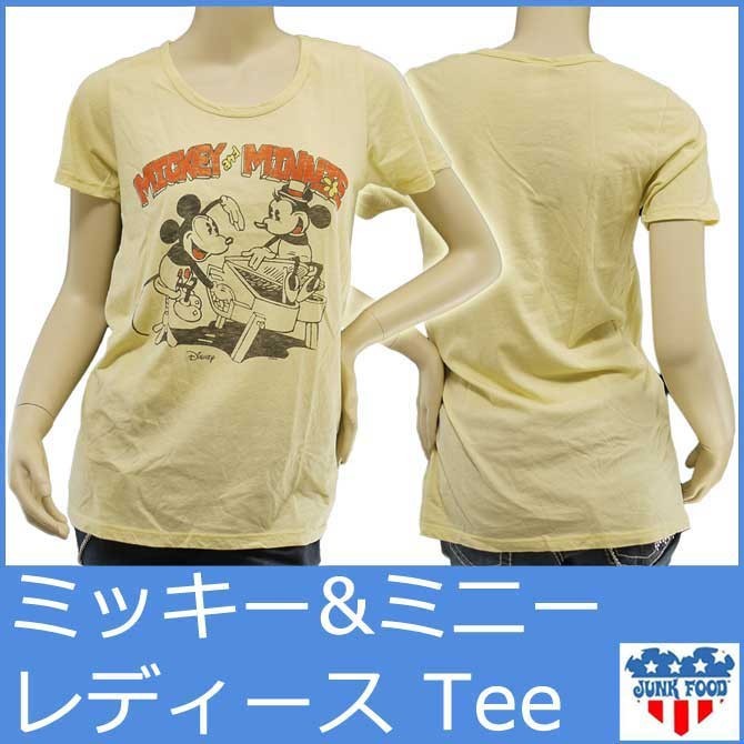 JUNKFOOD ジャンクフード Tシャツ レディース 半袖 ミッキー