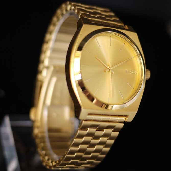 NIXON ゴールド 時計 Time Teller Watch | All Gold / Black Sunray | Unisex