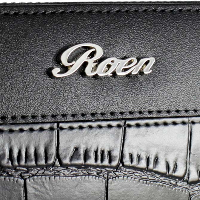 Roen ロエン 財布 メンズ 本革 ジップ ウォレット レザー スカル
