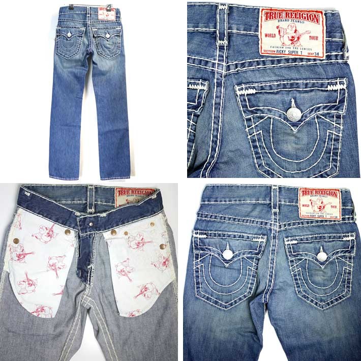 TRUE RELIGION W74-78 RICKY STRAIGHT CLASSIC SUPER T デニム