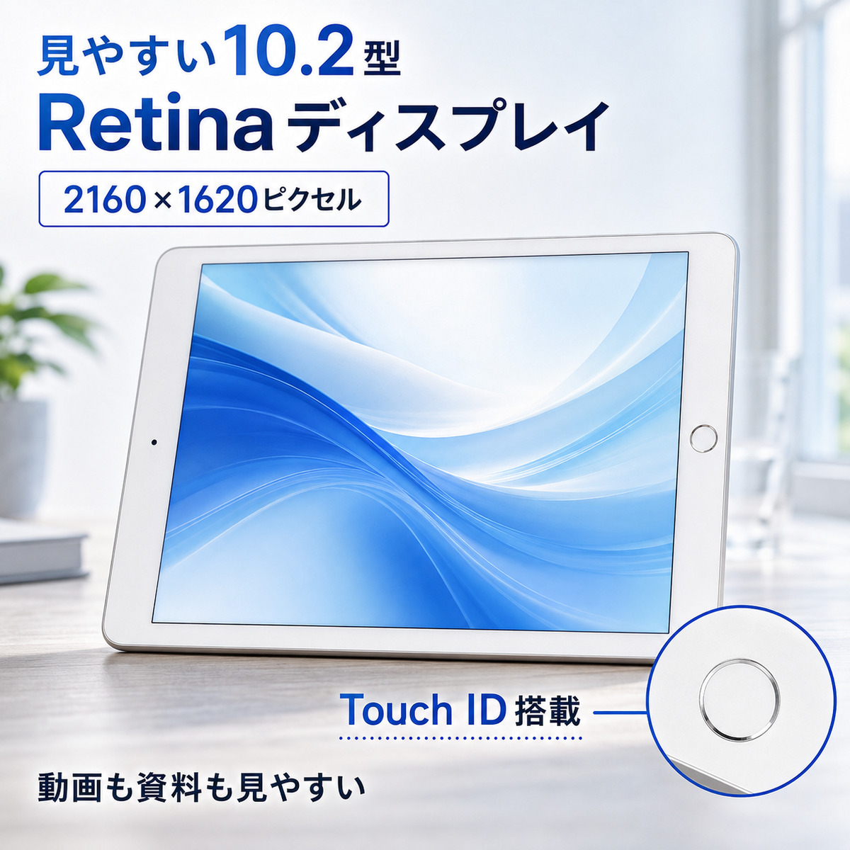 10.2型RetinaディスプレイとTouch ID