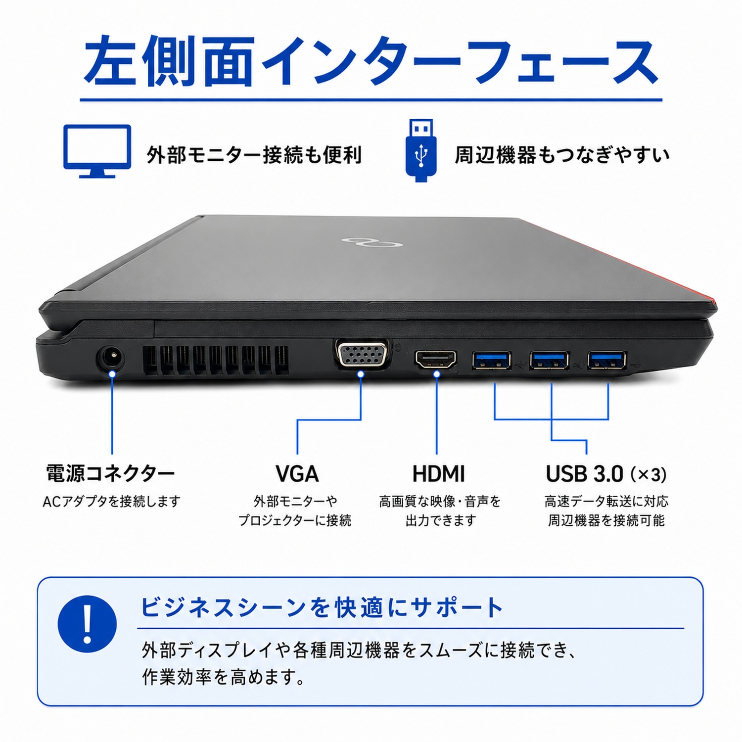 富士通 中古 ノートパソコン LIFEBOOK...の詳細画像3
