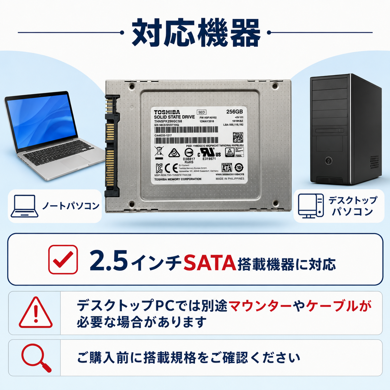 対応パソコン