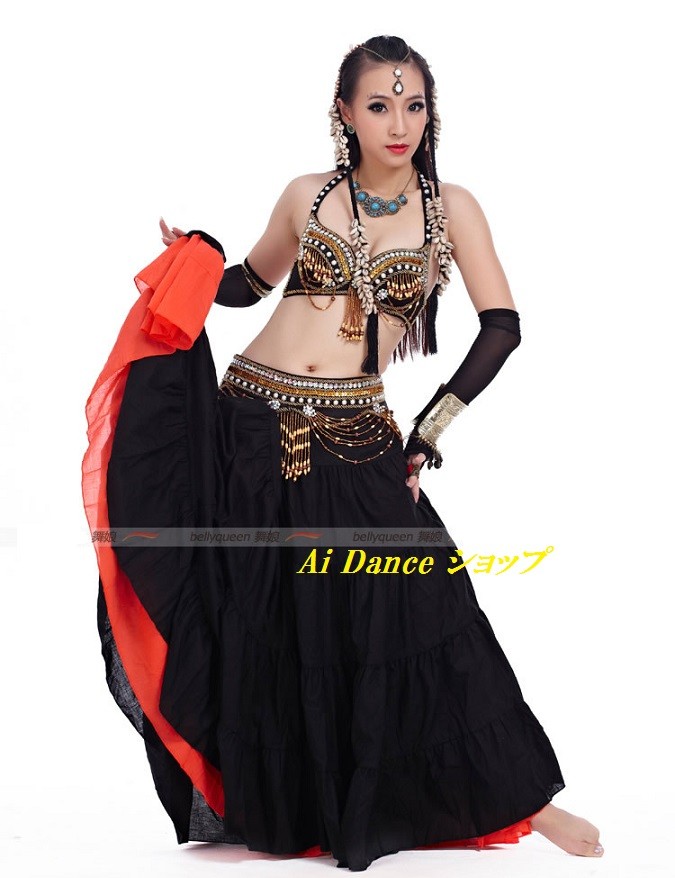 トライバルブラ＆ベルト✴︎ベリーダンス 送料無料！【ベリーダンス衣装 トライバル Tribal-Bellydance