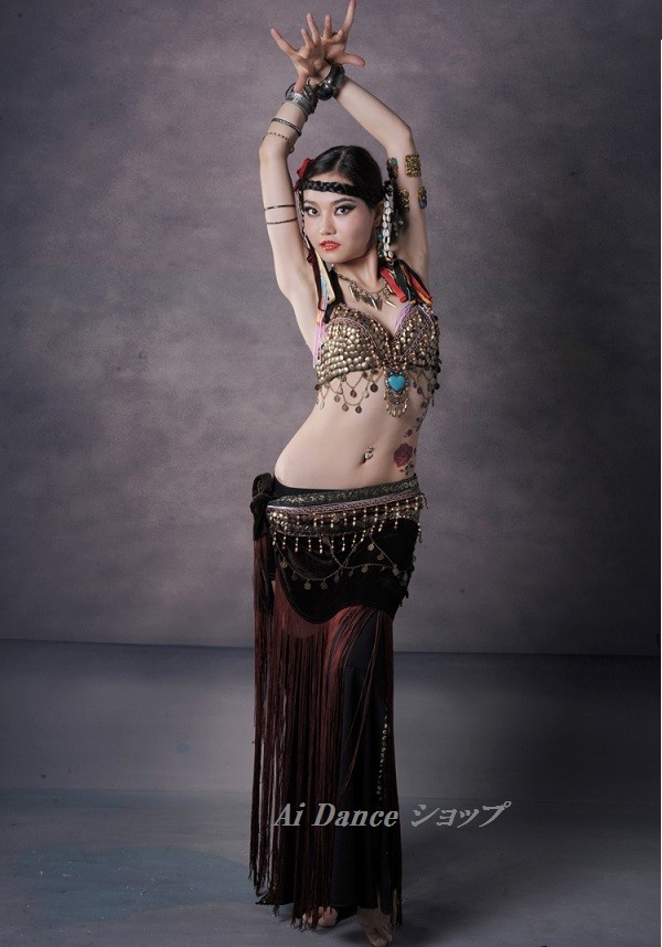 トライバルブラ＆ベルト✴︎ベリーダンス 送料無料！【ベリーダンス衣装 トライバル Tribal-Bellydance