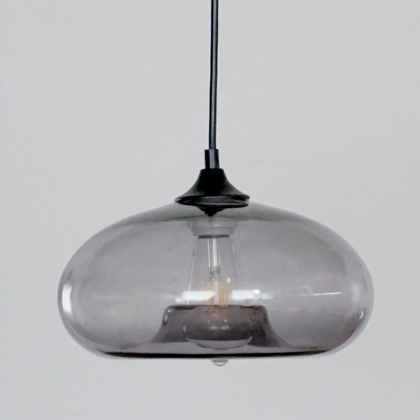 照明 ペンダントランプ グレーグラスペンダントシェードディスク AXCIS