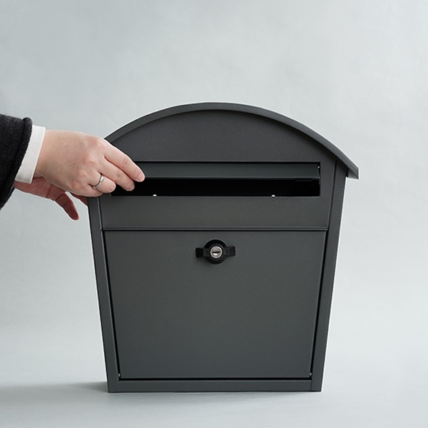 ポスト 郵便受け アーチポスト ダークグレー AXCIS アクシス DIY