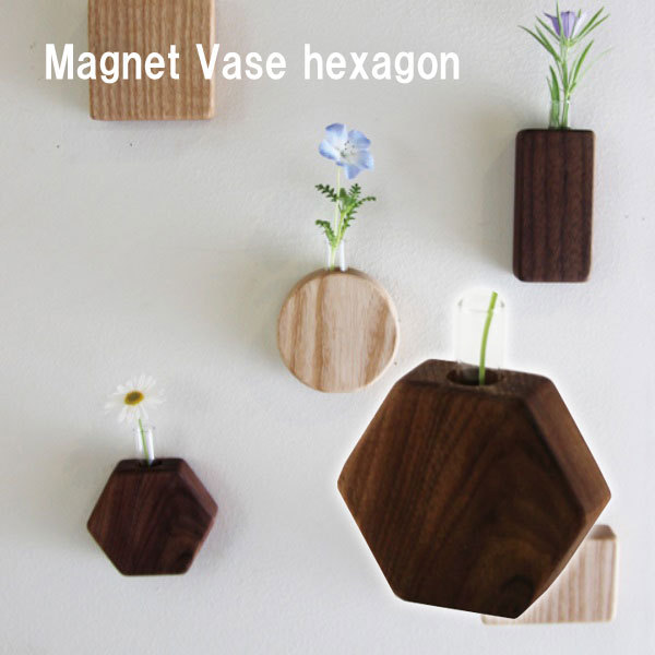 Axcis アクシス 花瓶 フラワーベース ガラス 一輪挿し 磁石 壁面 シンプル 北欧 マグネットベース ヘキサゴン 新生活 ギフト Og5ic4p2yp 花瓶 花器 Editorialdismes Com