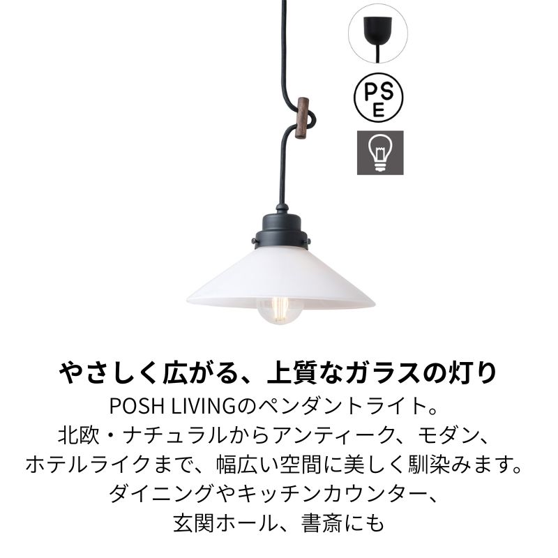 POSH LIVING（ポッシュリビング） ペンダントライト e26 引っ掛け