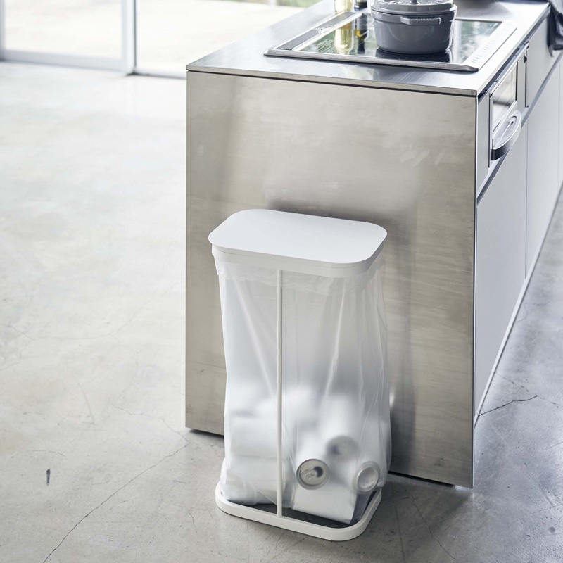 山崎実業 ごみ箱 LUCE 横開き分別ゴミ袋ホルダー ルーチェ 同色2個