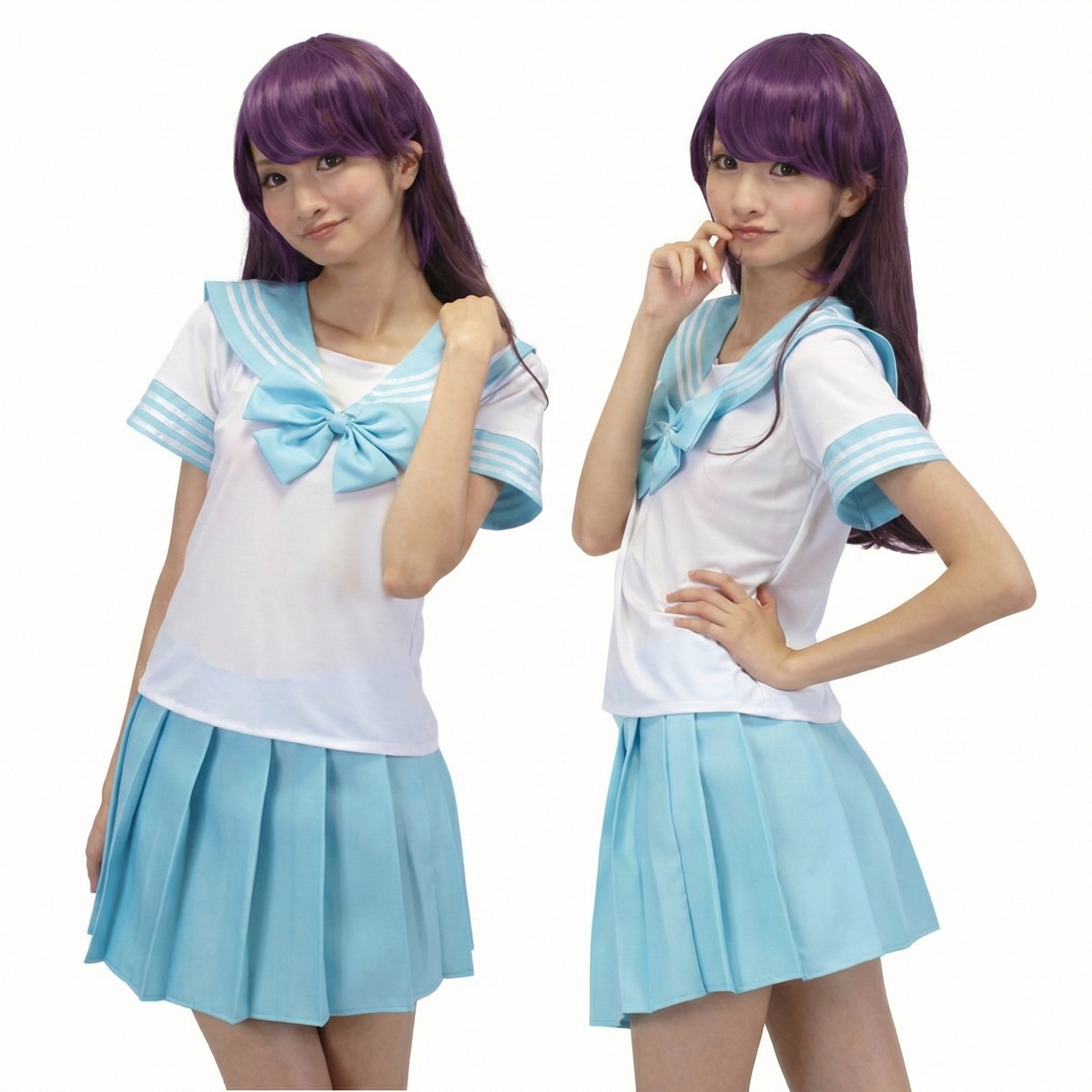 コスプレホリック セーラー服 コスプレ 半袖 【S〜6XL / 6色】カラフル