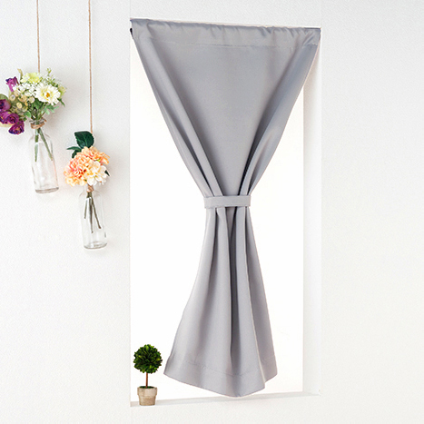 小窓用 オーダー 遮光カフェカーテン／選べる48色 遮熱・断熱 無地の防