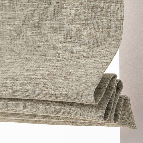 新品 未使用 ローマンシェード:幕体のみ サンドベージュ ローマンシェード／幕体のみ／3層構造で軽く柔らかい完全遮光ローマン