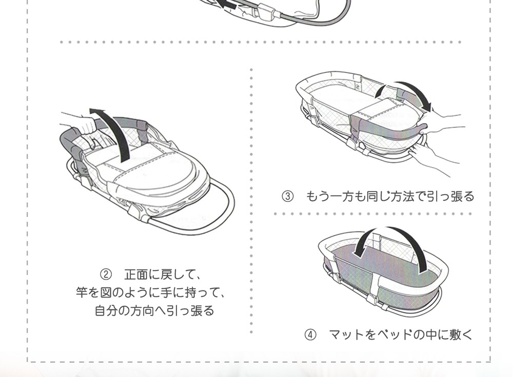 ベビーベッド 折りたたみ ベビー用品 DEWEL 添い寝 コンパクトベッド 移動式 赤ちゃんベッド ベッドガード 日本語取扱説明書  :KR-MYL-0404:愛喜 - 通販 - Yahoo!ショッピング