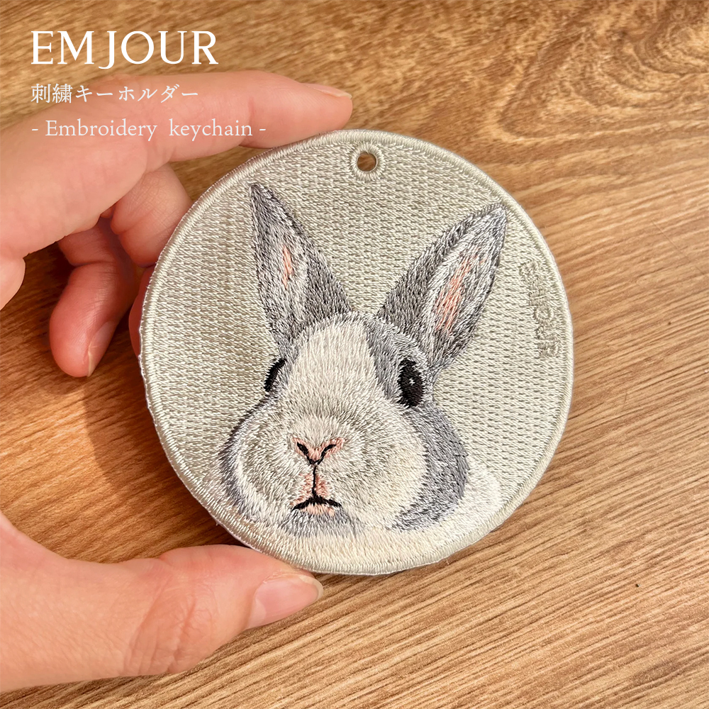 本店は キーホルダー 刺繍 動物 アニマル チャーム ハムスター アクセサリー