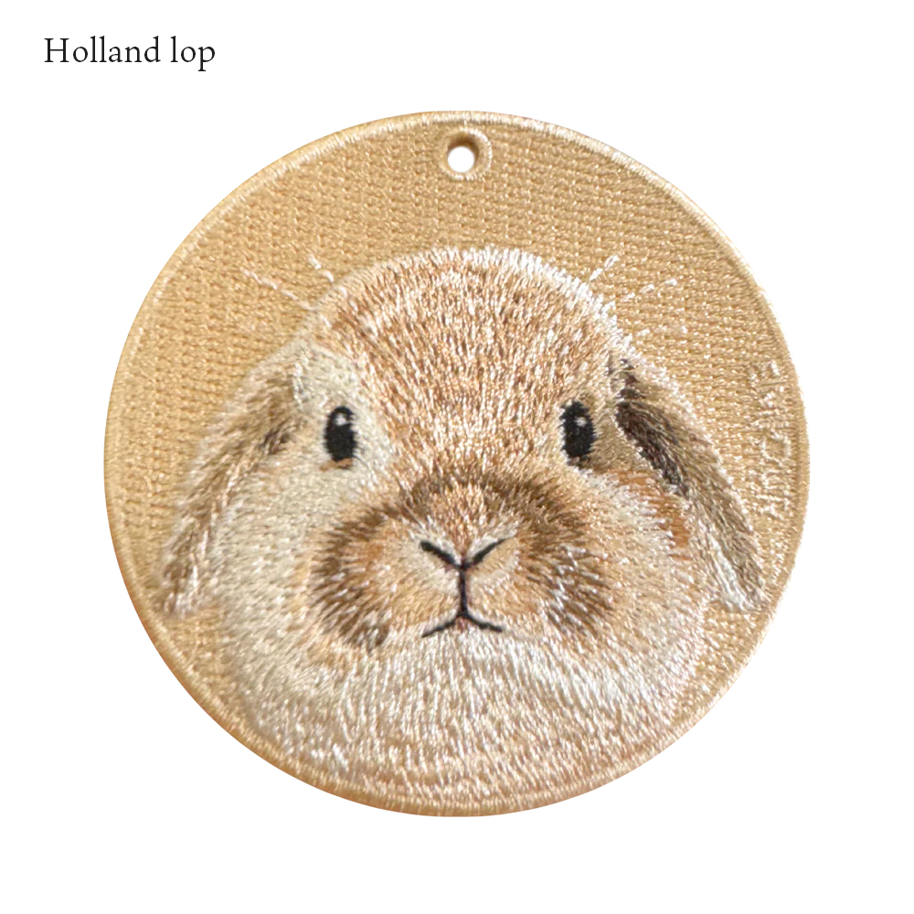 うさぎ 台湾 キーホルダー キーホルダー 刺繍 動物 アニマル チャーム 刺繍キーホルダー