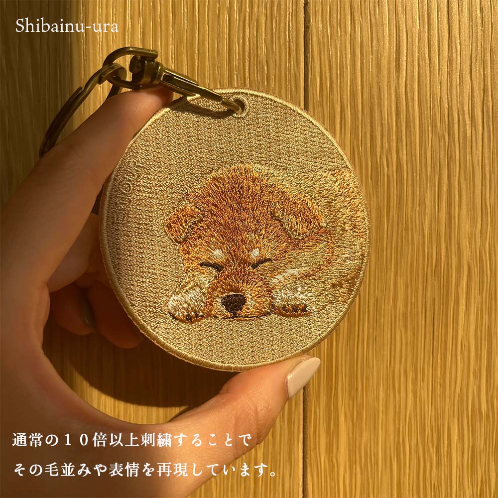 キーホルダー 刺繍 柴犬 アメリカンショートヘアー アメショ