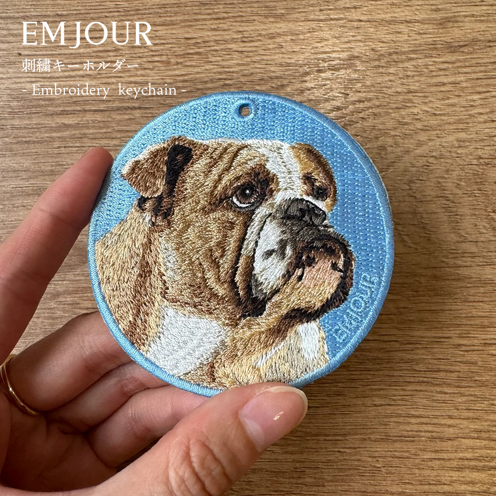 キーホルダー 犬 刺繍 イヌ チャーム プードルホワイト 狆 チン キーホルダー 犬 刺繍 イヌ チャーム プードルホワイト 狆 チン