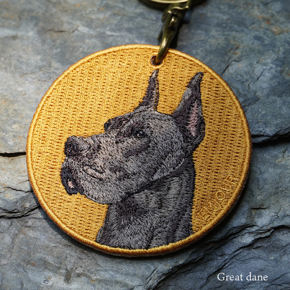 キーホルダー 刺繍 ブラックラブラドール ラブラドール キー
