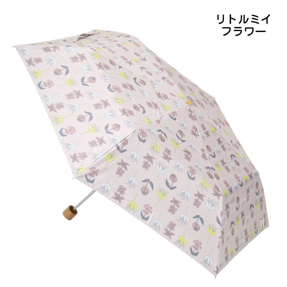 折りたたみ傘  晴雨兼用 ムーミン リトルミイ UVカット 遮光率 99.9% UPF50 遮熱 は...