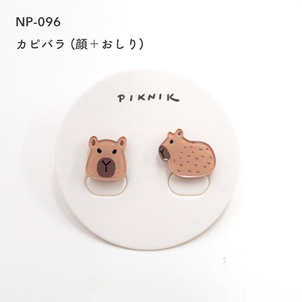キリン（KIRIN） ミニピンバッジ アニマル アライグマ ハリネズミ