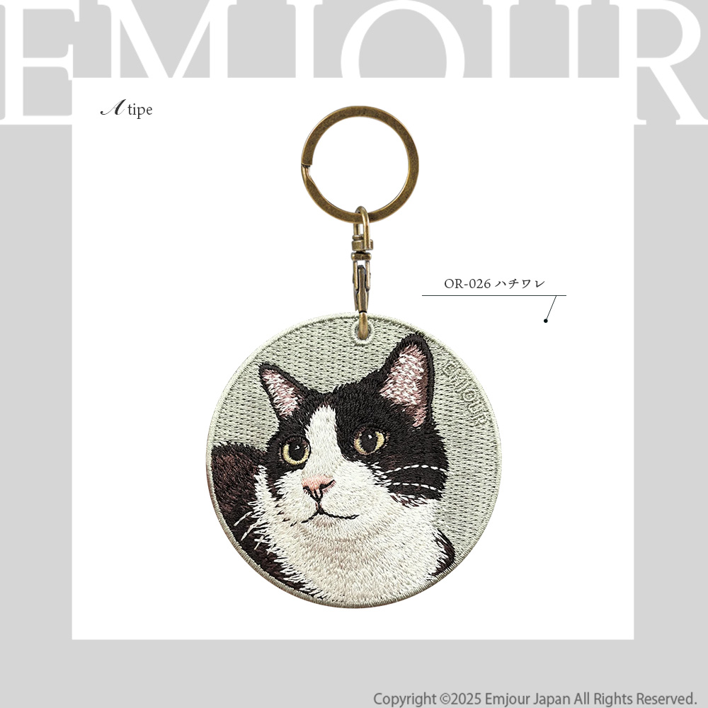 キーホルダー 猫 刺繍 ネコ ネコ柄 チャーム ペット ガーフィールド 黒猫 くろねこ ハチワレ トラ猫 ブリショー スコティッシュフォールド グッズ |  | 03