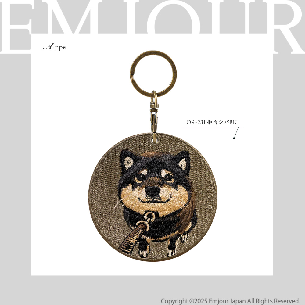 コーギー（Corgi） キーホルダー 刺繍 フレンチブルドッグ フレブル 猫