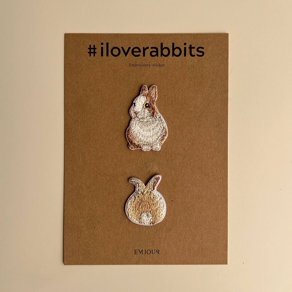 ワッペン 刺繍ワッペン アイロンワッペン 犬 刺繍 イヌ 足跡 うさぎ ウサギ  動物 ペット グッズ EMJOUR エンジュール 台湾 ハンドメイド 手芸 アップリケ |  | 02