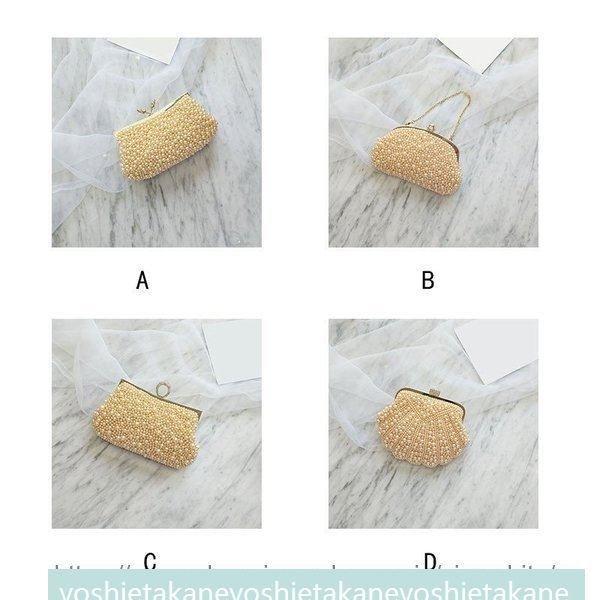 ショルダーバッグ ビーズバッグ 上品 パーティーバッグ 3WAY ハンドバッグ 結婚式 斜めがけ パールバッグ がま口かばん レディース 成人式 二次会