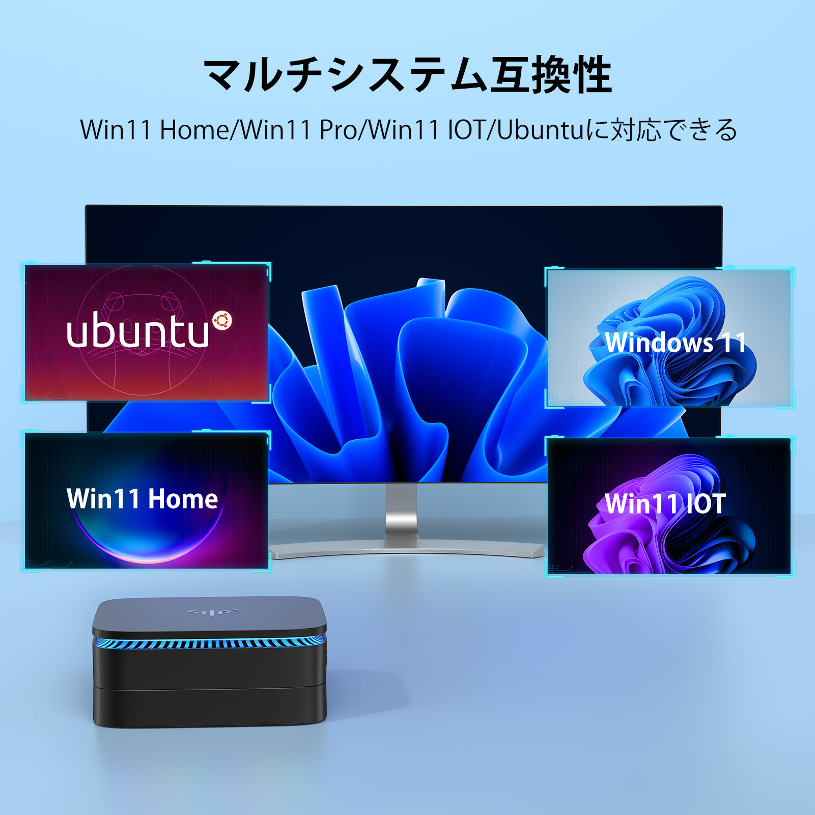 ミニPC 【最新第12世代 Intel N95】 ミニpc ミニパソコン Windows11 mini pc【8GB DDR4 256GB SSD】  ミニデスクトップパソコン 2画面同時出力 小型pc : ak1plus-n95-8256-copy : NiPoGi公式店 - 通販 -  Yahoo!ショッピング