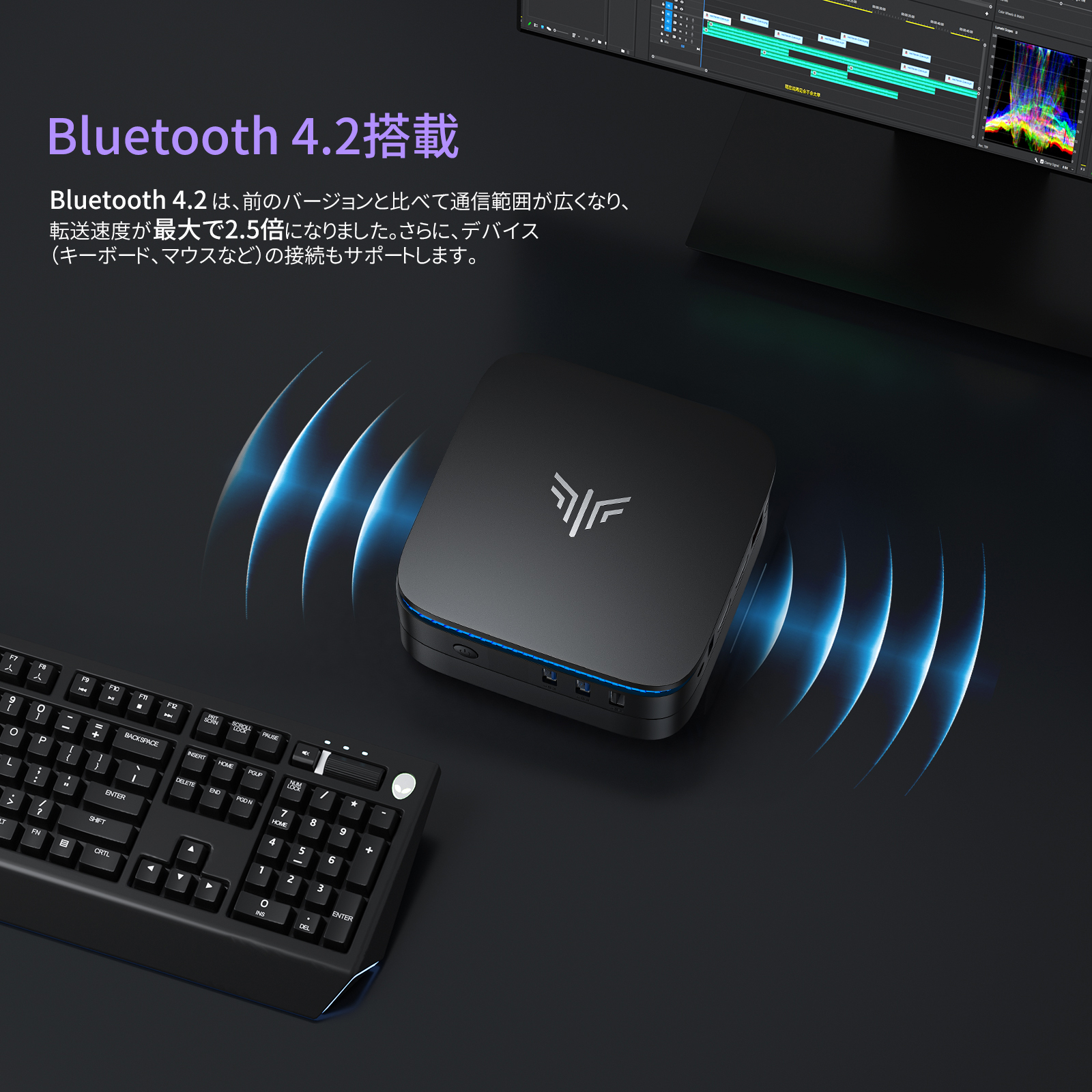 NiPoGi 新品 ミニPC Intel N5095 動作より安定 4C/4T 2.9GHz Win11 Pro