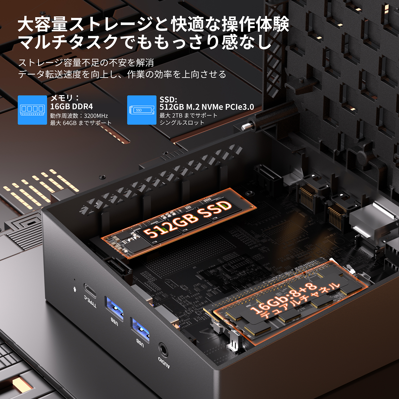 Nipogi ゲーミング ミニpc ryzen7 5800u 新版小型ゲーミングpc 最大4.4GHz DDR4 8C16T 16gb 512gb mini  pc 3画面出力 4K 小型pc 静音 WiFi6 BT5.2 Win11 : am06-5800-16512 : NiPoGi公式店 - 通販 -  Yahoo!ショッピング