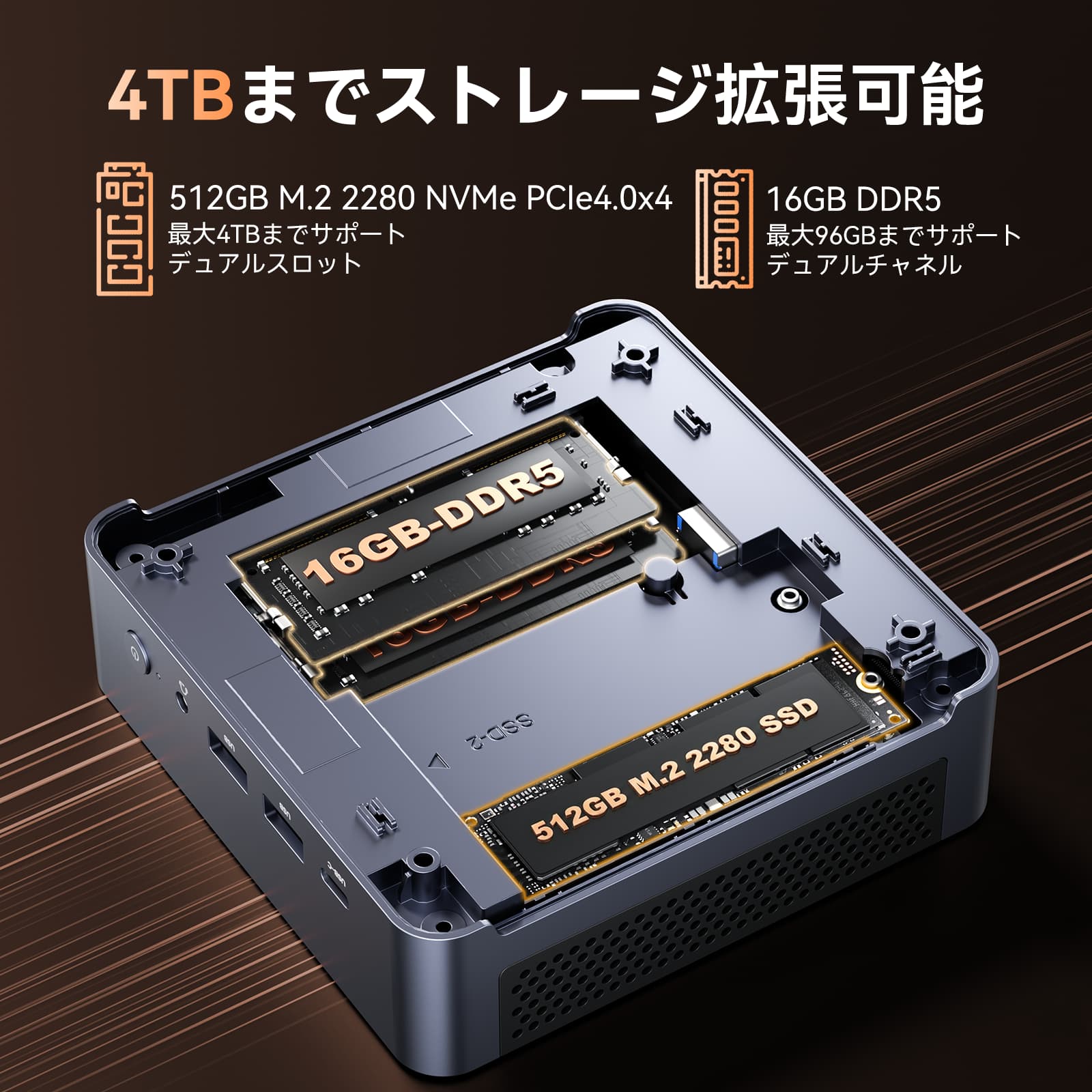 NiPoGi ミニpc 第12世代 N97 16GB+512GB SSD NiPoGi ミニpc Ryzen 7 8745HS mini pc 16GB DDR5 512GB M.2 NVME ミニ
